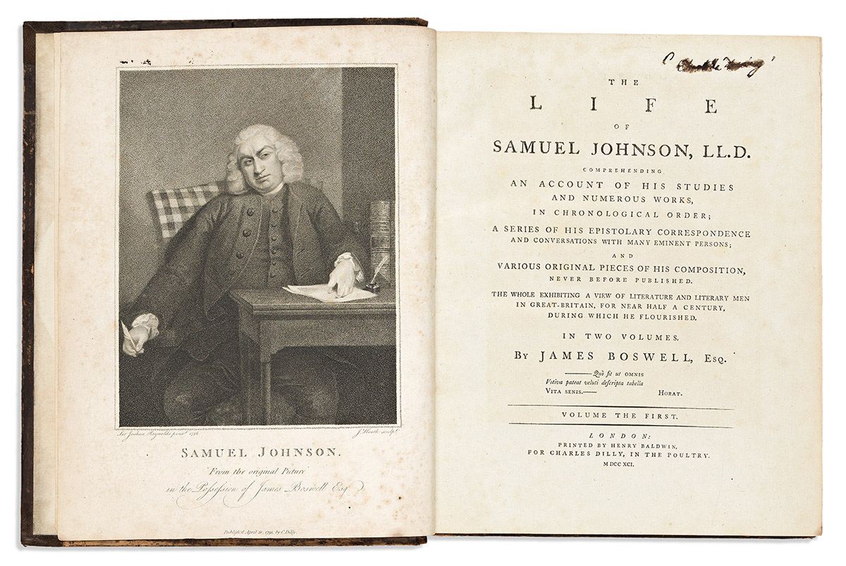 Boswell, James (1740-1795) The Life of Samuel Johnson, L.L.D.